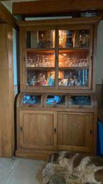 Vitrine/ bar kast, Huis en Inrichting, Ophalen, Met deur(en), 150 tot 200 cm, Teakhout