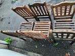stoelen, Tuin en Terras, Ophalen, Gebruikt, Hout, Verstelbaar