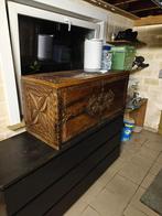 Eiken opbergbank, Huis en Inrichting, Ophalen, Gebruikt, Eikenhout