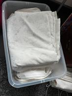 Lots de 6 tentures blanches relief fleurs  1,40 m de large, Maison & Meubles, Enlèvement, Comme neuf