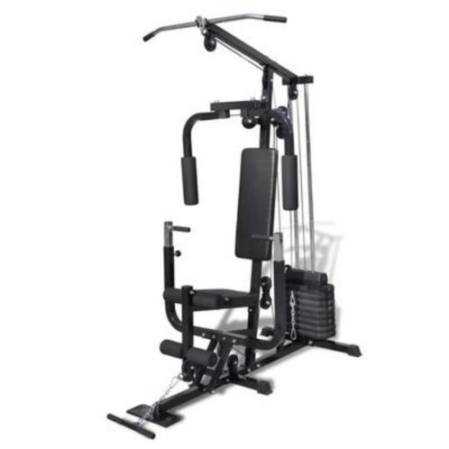 Banc de musculation, Sport en Fitness, Fitnessapparatuur, Zo goed als nieuw, Overige typen, Armen, Benen, Borst, Buik, Rug, Metaal