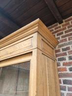 Buffet/vitrine en chêne LIVRAISON GRATUITE, Avec tablette(s), 150 à 200 cm, Comme neuf, Landelijk