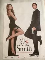 MR& MRS  SMITH   Filmposter  70-100 cm, Verzamelen, Ophalen of Verzenden