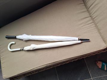 Witte regenschermen - ceremonies beschikbaar voor biedingen