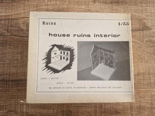 Ruines Hobbies House Ruins Interior 1/35, Hobby en Vrije tijd, Modelbouw | Figuren en Diorama's, Zo goed als nieuw, Diorama, 1:35 tot 1:50