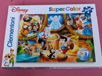 2 puzzles Disney 2x20p beschikbaar voor biedingen