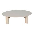 NIEUW - salontafel aluminium diameter 80 cm beige, Tuin en Terras, Nieuw, Ophalen