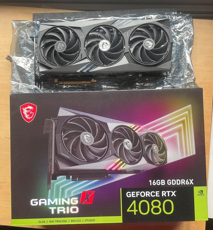 Nvidia RTX 4080 16 Go DDR6X, Informatique & Logiciels, Cartes vidéo, Comme neuf, Nvidia, PCI-Express 4.0, GDDR6, HDMI, DisplayPort