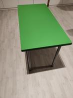 Tafel (Groen), Huis en Inrichting, Tafels | Eettafels, 50 tot 100 cm, 100 tot 150 cm, Gebruikt, Rechthoekig