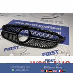 W205 C205 C43 AMG DIAMOND GRIL ZWART Mercedes C Klasse 2014-, Auto-onderdelen, Ophalen of Verzenden, Gebruikt, Mercedes-Benz