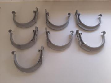 7 gootbeugels in pvc diameter 125 mm,nieuw beschikbaar voor biedingen