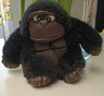 Vintage gorilla 1990 pluche met kunstleer beschikbaar voor biedingen