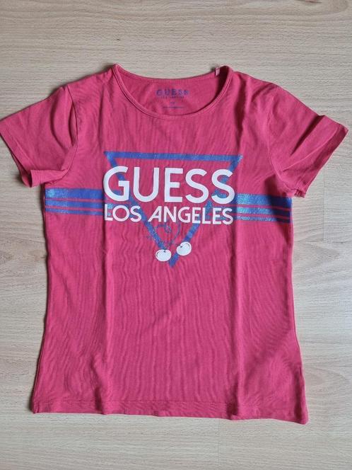 Fuchsia T-shirt - Guess - maat 152, Kinderen en Baby's, Kinderkleding | Maat 152, Gebruikt, Meisje, Shirt of Longsleeve, Ophalen of Verzenden