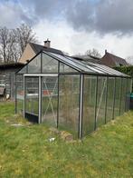Serre (aluminium) 3m x 4,5m, Tuin en Terras, Kassen, Ophalen, Kweekkas, Zo goed als nieuw, Glas