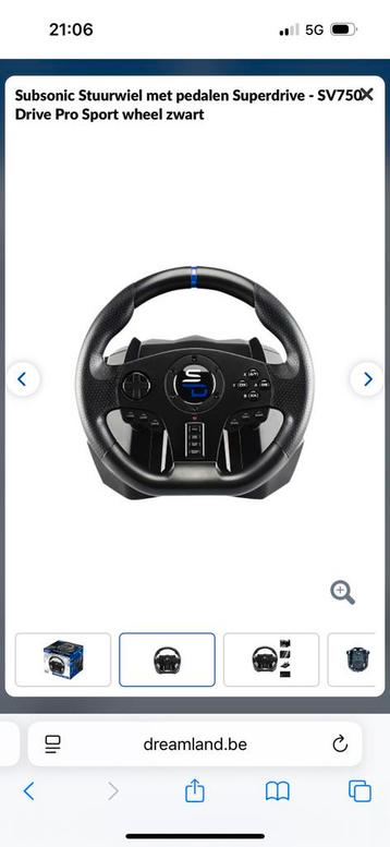 Subsonic stuurwiel met pedalen playstation 4 beschikbaar voor biedingen