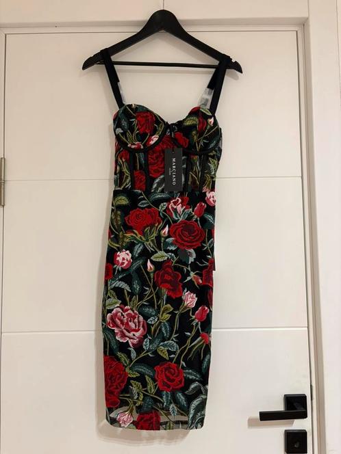 bloemenjurk van Marciano by Guess, Kleding | Dames, Gelegenheidskleding, Zo goed als nieuw, Maat 42/44 (L), Rood, Ophalen