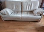 Cammers lederen 3 + 1 zit te koop, Huis en Inrichting, Ophalen, Gebruikt, 150 tot 200 cm, Rechte bank