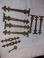 9 st gebronsde sierplaatjes, jaren 50-60, Enlèvement ou Envoi