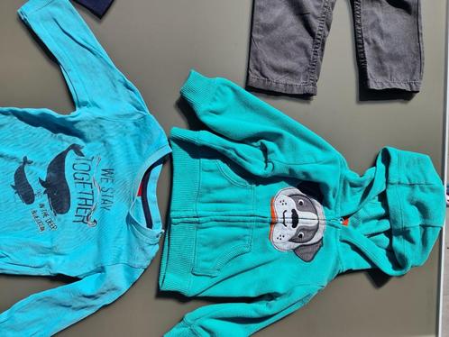 groene rits cardigan, gillet, pull, trui, hoody met hond 9m, Kinderen en Baby's, Babykleding | Maat 74, Zo goed als nieuw, Ophalen of Verzenden