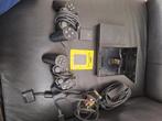 PS2-console en ps2- en ps3-games, Zwart, Met games, Met 2 controllers, Ophalen of Verzenden