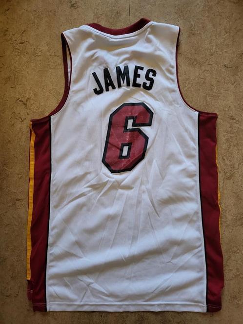 NBA LeBron James Heat shirt Adidas (M), Sport en Fitness, Basketbal, Gebruikt, Kleding, Ophalen of Verzenden
