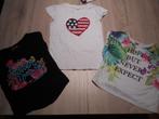 3 t shirts maat 116, Meisje, Ophalen of Verzenden, Zo goed als nieuw, Shirt of Longsleeve