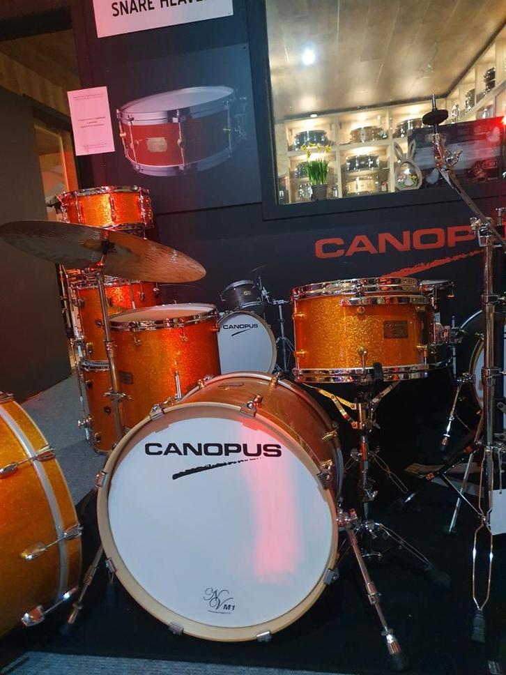 Canopus Neo Vintage: Gold Sparcle! Interessante prijs., Muziek en Instrumenten, Drumstellen en Slagwerk, Nieuw, Overige merken