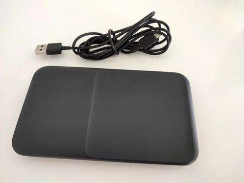 Samsung Duo Draadloze Oplader 15W Zwart (nieuwstaat), Telecommunicatie, Mobiele telefoons | Telefoon-opladers, Zo goed als nieuw