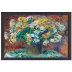 Chrysanten - Pierre-Auguste Renoir canvas + baklijst 70x50cm, Nieuw, Print, 50 tot 75 cm, Oorspronkelijke maker
