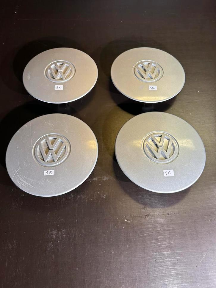 4 originele VW Polo 3 wieldoppen, Auto diversen, Wieldoppen, Gebruikt, Ophalen of Verzenden