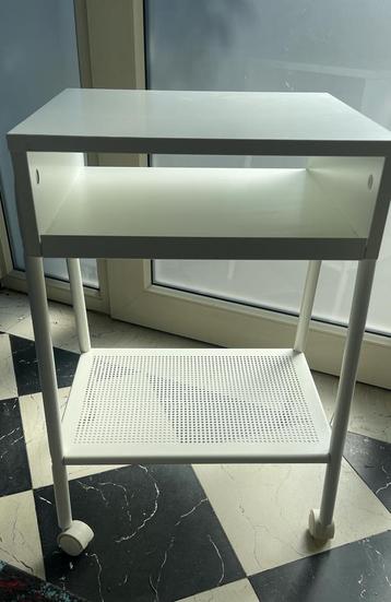 IKEA SETSKOG nachtkastje / trolley - wit beschikbaar voor biedingen