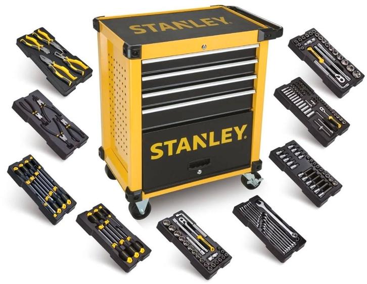 STANLEY à 4 tiroirs avec 9 modules - STHT0-80442, Bricolage & Construction, Boîtes à outils, Enlèvement ou Envoi