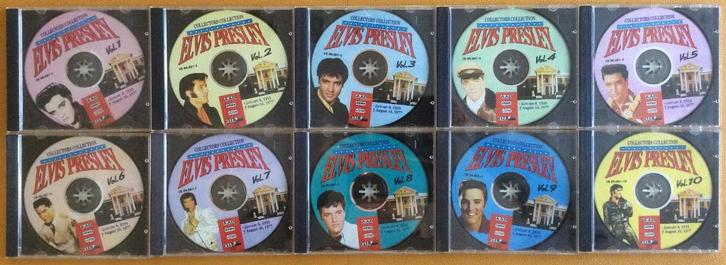 10CD Elvis Presley Collector Elvis Collection Vol 1 - 10, Cd's en Dvd's, Vinyl | Rock, Zo goed als nieuw, Poprock, Ophalen of Verzenden