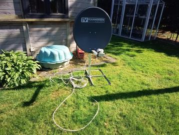 Schotelantenne + dicoder tv vlaanderen beschikbaar voor biedingen