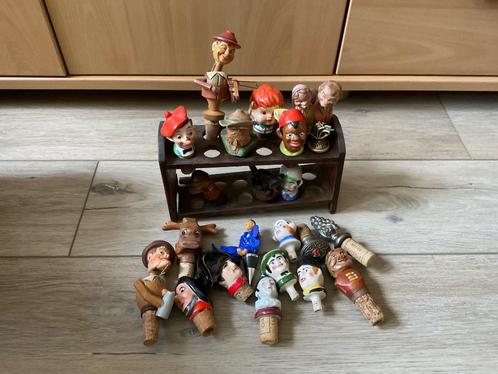 Verzameling oude Flessen stop / schenktuit / oude kurk, Antiek en Kunst, Curiosa en Brocante, Ophalen of Verzenden