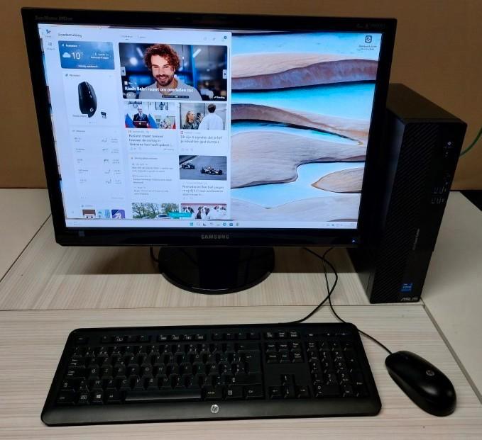 Asus Desktop 13 generatie, Informatique & Logiciels, Ordinateurs de bureau, Comme neuf, 2 à 3 Ghz, SSD, 16 GB, Avec moniteur, Enlèvement