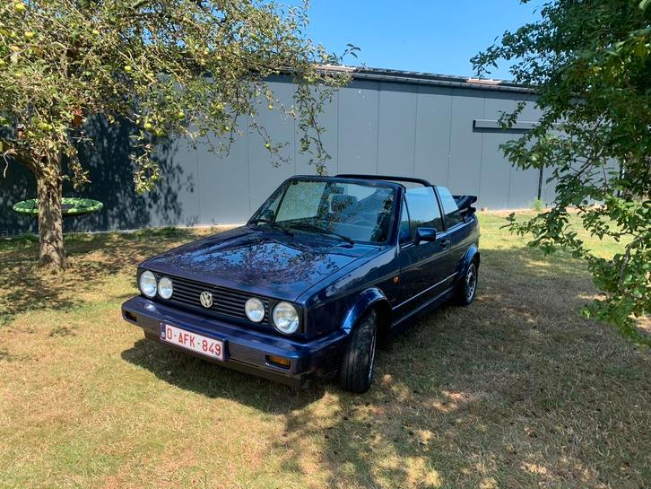 Volkswagen golf 1 cabrio, Auto's, Volkswagen, Particulier, Golf, Benzine, Cabriolet, 2 deurs, Handgeschakeld, Blauw, Stof, Voorwielaandrijving