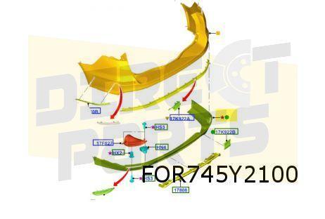 Ford Mondeo V (11/14-3/19) onderzijde achterbumper (Wagon) O, Auto-onderdelen, Carrosserie, Bumper, Ford, Achter, Nieuw, Verzenden