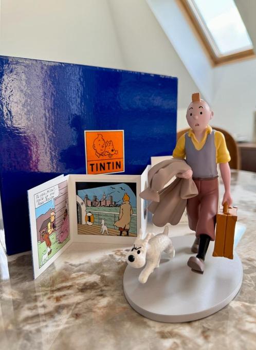 Hergé – Figurine Tintin et Milou en route – Moulinsart/Yamat, Collections, Personnages de BD, Neuf, Statue ou Figurine, Tintin