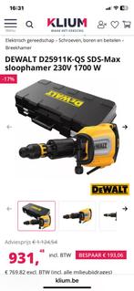 DEWALT BREEKHAMER + 8 beitels, Ophalen, Gebruikt, 600 watt of meer
