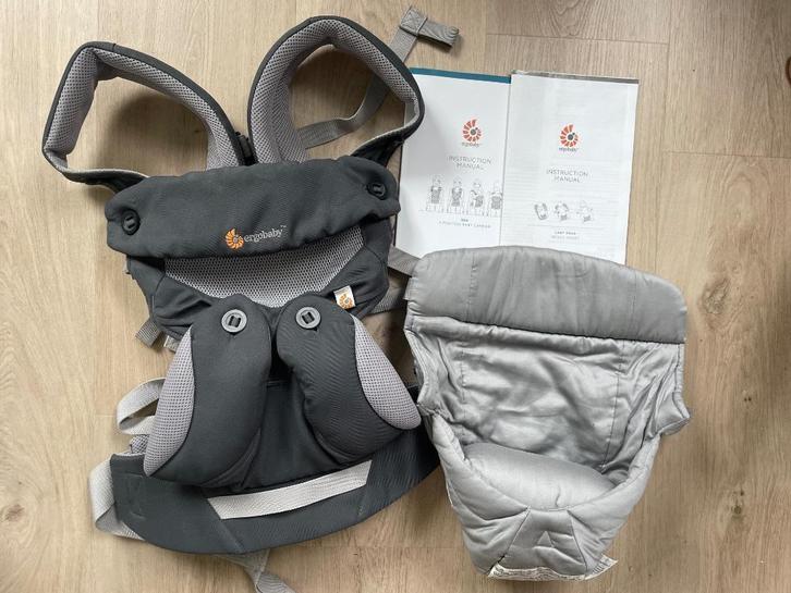 Ergobaby 360 draagzak + insert, Kinderen en Baby's, Babydragers en Draagdoeken, Zo goed als nieuw, Draagzak, Buik of Rug, Overige merken