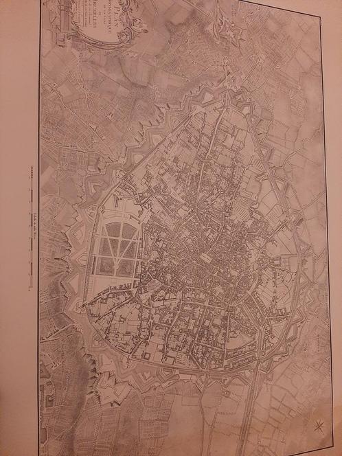 Plan topographique de la ville de Bruxelles 1777, Diversen, Papierwaren, Zo goed als nieuw, Ophalen of Verzenden