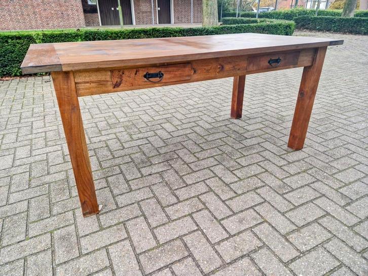 Eiken kloostertafel, Huis en Inrichting, Tafels | Eettafels, Ophalen