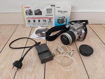Prachtige Canon EOS 350D Spiegelreflexcamera + 28-90mm lens beschikbaar voor biedingen