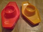 7 Vintage eierdopjes, D.B.P. Plastics Antwerp, samen voor 15, Verzamelen, Ophalen of Verzenden, Zo goed als nieuw