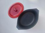 Gietijzeren braadpan met antiaanbaklaag 5,5 liter 34x22cm, Ophalen of Verzenden, Zo goed als nieuw, Gietijzer, Keramische plaat