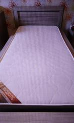 Lit 1 personne complet avec sommier et matelas, Maison & Meubles, Chambre à coucher | Lits, Gris, Enlèvement, 200 cm, Bois