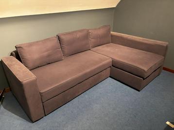 canapé-lit gris