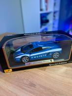 Maisto Lamborghini Gallardo Polizia Blauw 1/18, Ophalen, Zo goed als nieuw, Auto, Maisto