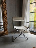 6 vintage witte leren stoelen, Ophalen, Gebruikt, Wit, Leer